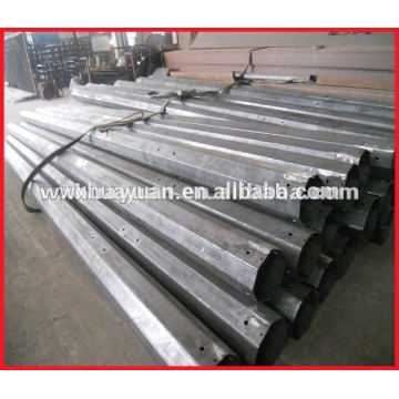 galvanized steel electric pole